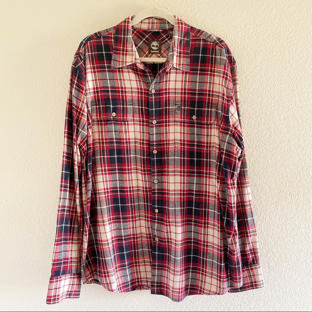 Men's Timberland Flannel Shirt Size XL Cotton